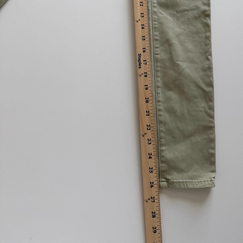 AG Adriano Goldschmied Olive Green Skinny Jeans Size 26 Stretch Mid Rise  Denim - Picture 14 of 16